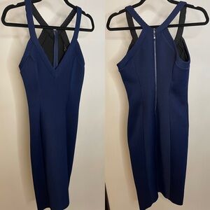 Guess Sexy Blue Bandage Dress